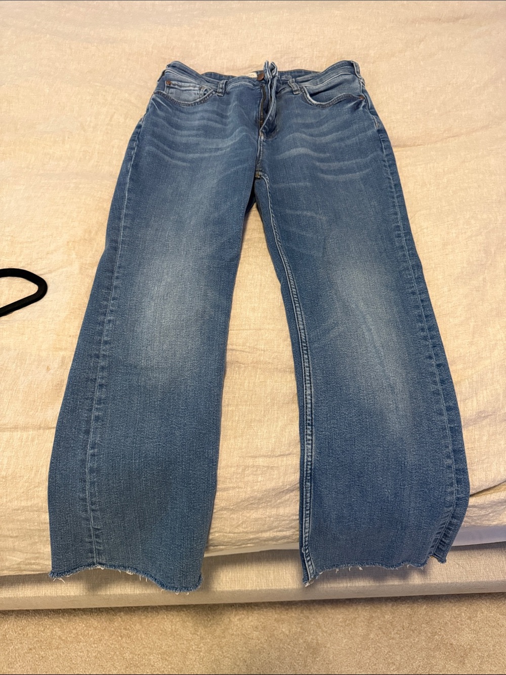 Blue Women's Straight-Leg Jeans